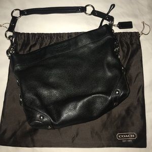 Coach Purse, Black Leather